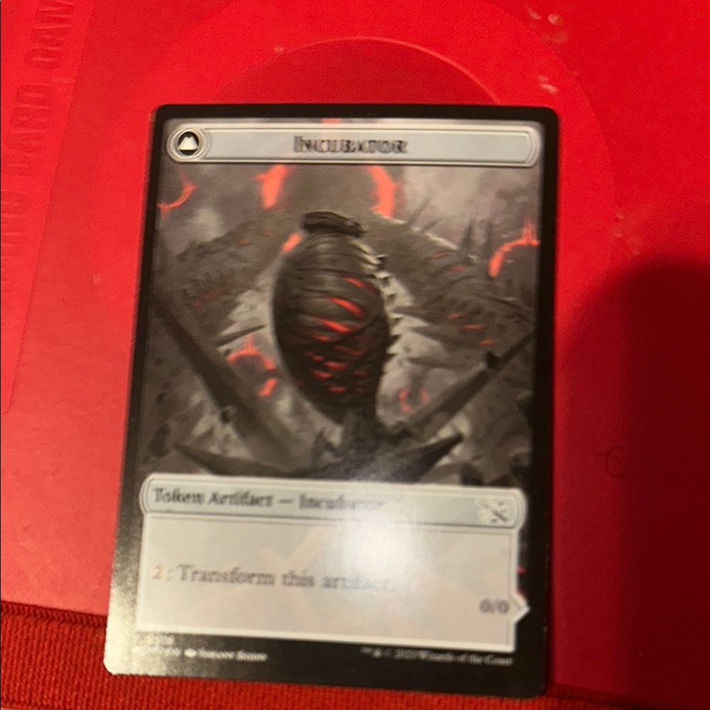 Magic: The Gathering Incubator Card - Black and Red